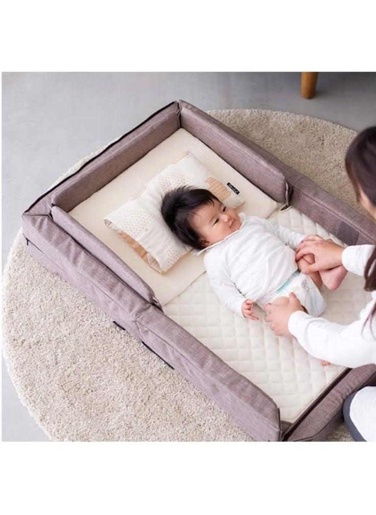 Baby Crib Memory Foam Sleeping Wedge Nursery Pillow Infant Sleep Positioner Baby Crib Inclines Mattress with Removal Waterproof Cotton Cover Reduce Colic and  Acid Reflux White