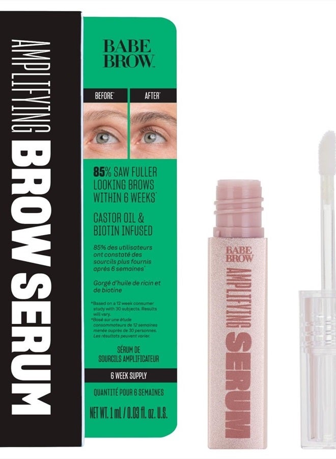 Babe Original Eyebrow Serum For Thicker Brows - Brow Serum with Castor Oil, Biotin, Repairing Amino Acids - Image 1