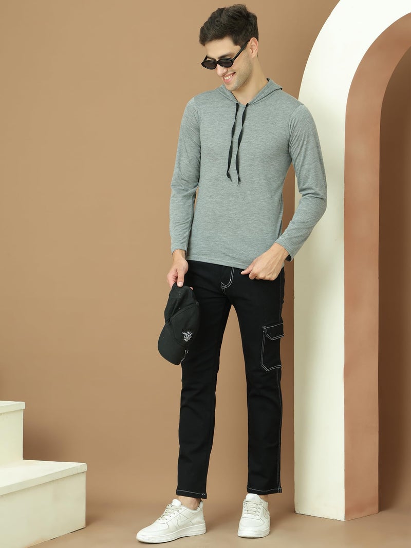 Mack JONNEY Cotton Regular Fit Grey Men Fullsleeve Hooded Neck Sweatshirt (Pack of 1)-T_10_MLG0001-XL - Image 5