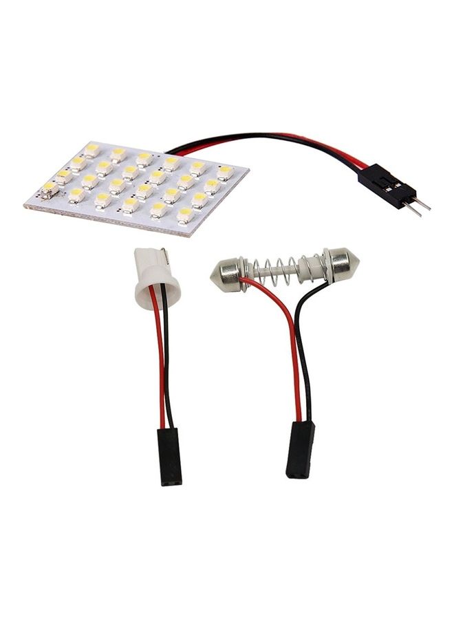Loquat SMD 3528 LED Panel White Car Reading Map Auto Dome Bulb - Image 1