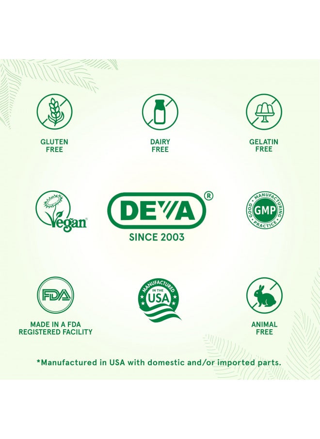 Deva Deva Vegan Cal Mag Plus Supplement With Calcium, Magnesium, Zinc, Boron, Vitamin C, D & K, 90 Tablets, 1 Pack  - Image 3