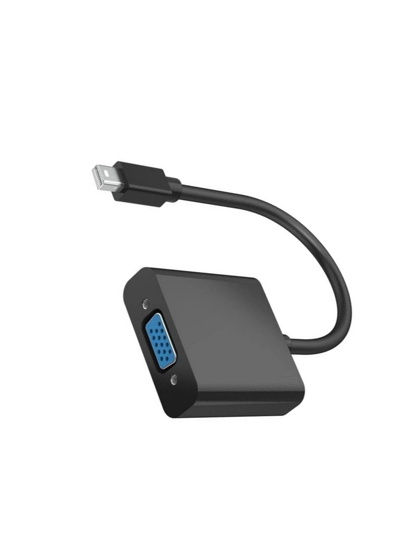 FUJISHKA Mini DisplayPort to VGA Adapter – Blsck – 1080p – Mini DP to VGA Converter - Image 2