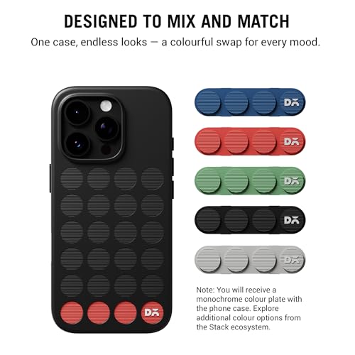 DailyObjects iPhone 16 Pro Max Stack Signature Magnetic Case Cover | Compatible with Magsafe | Camera & Body Protection | Shock/Scratch Proof| Dual Hybrid Protection | Wireless Charging -Carbon Black - Image 5