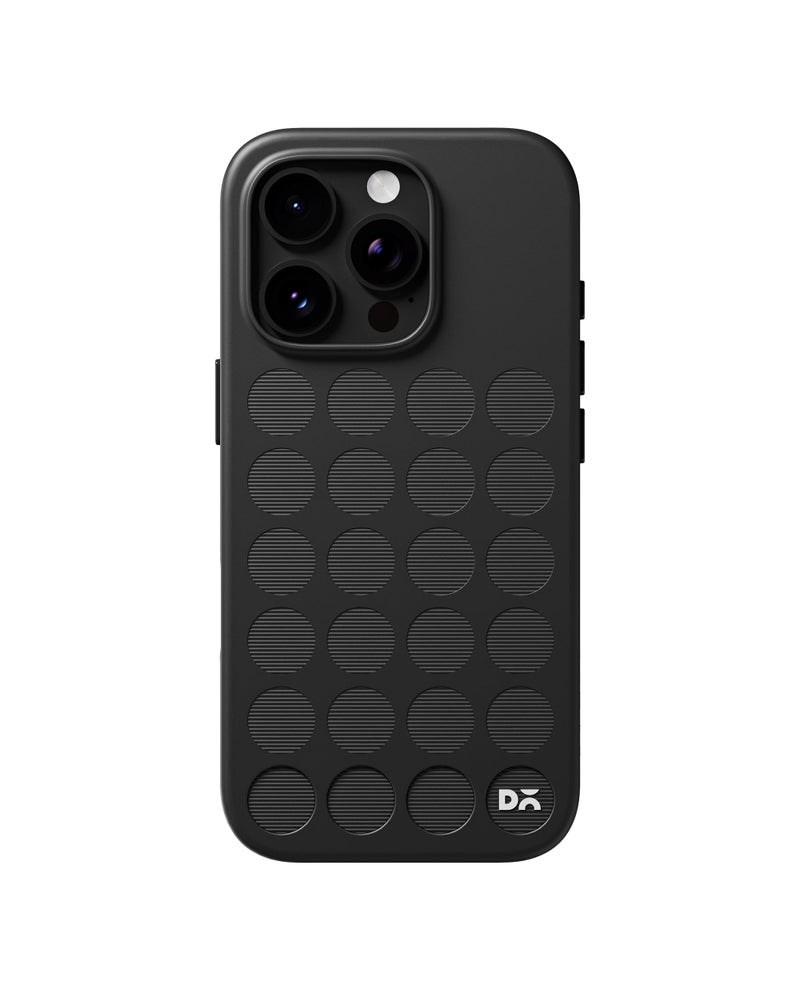 DailyObjects iPhone 16 Pro Max Stack Signature Magnetic Case Cover | Compatible with Magsafe | Camera & Body Protection | Shock/Scratch Proof| Dual Hybrid Protection | Wireless Charging -Carbon Black - Image 1