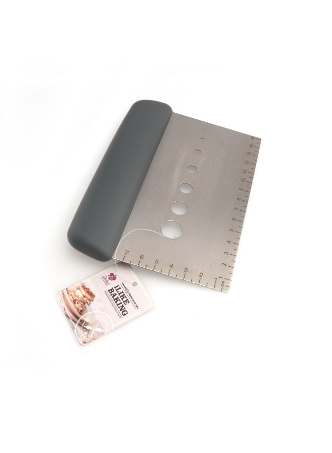 ORCHID STAINLESS STEEL DOUGH CUTTER GREY - Image 1