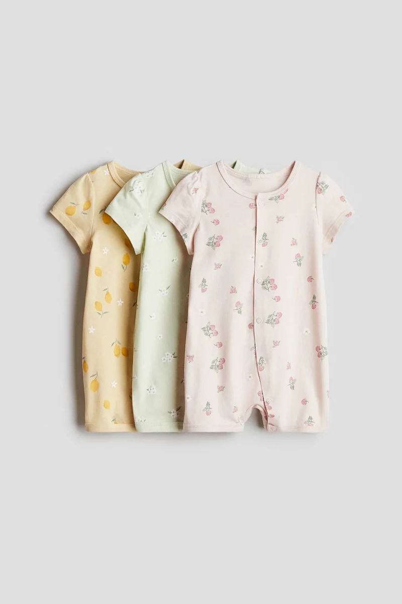 H&M 3-pack cotton pyjamas