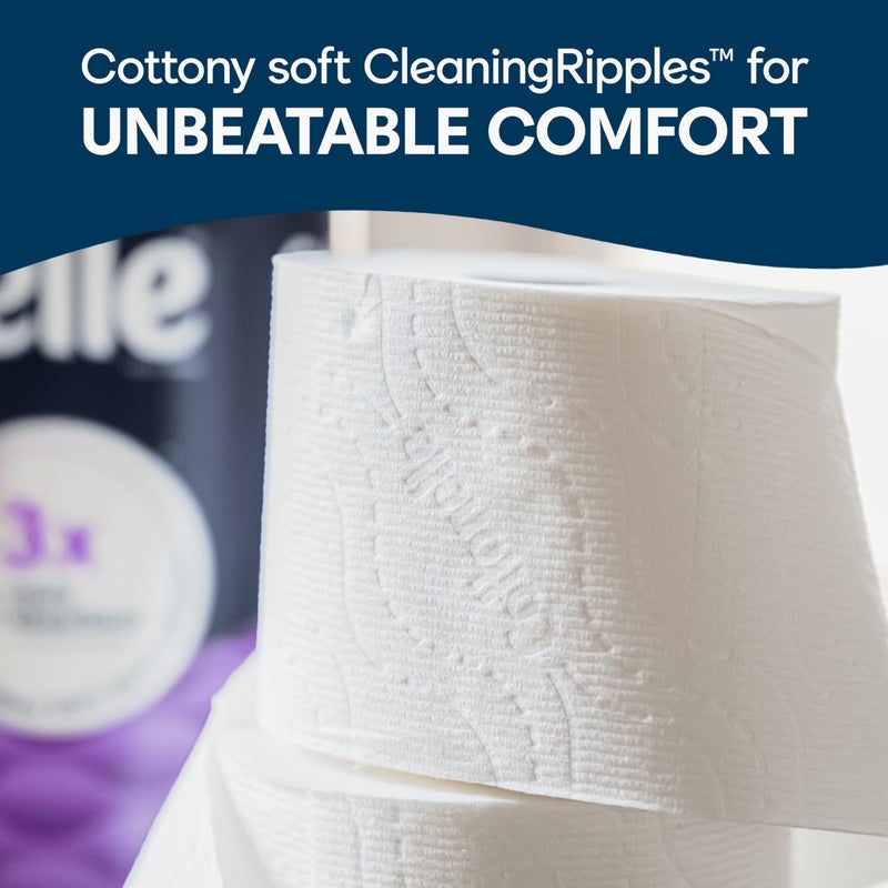 Cottonelle ورق تواليت كوتونيل ألترا كومفورت مع نسيج تنظيف مريح، 32 لفة عائلية ضخمة (32 لفة عائلية ضخمة = 144 لفة عادية) (8 عبوات من 4)، 296 ورقة لكل لفة - Image 5