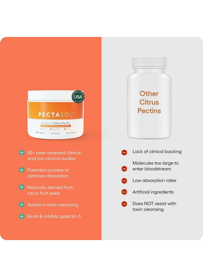 EcoNugenics PectaSol Modified Citrus Pectin - 150g Powder - Total-Body Health Supplement to Support The Heart, Immune System, Inflammation Response & Healthy Aging + Maintain Healthy Galectin-3 Levels - Image 4