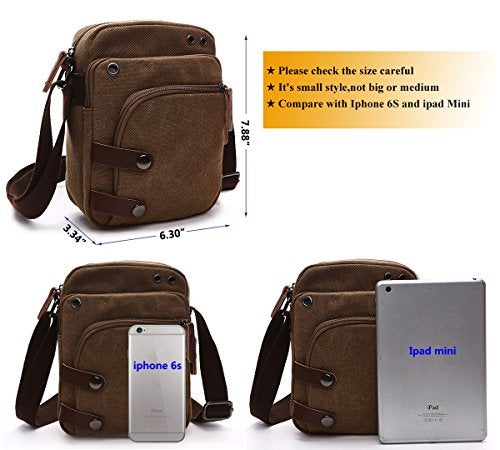 Collsants Mini Crossbody Bags for Women and Men Small Purses and Handbags Travel Purse Canvas Shoulder Purse Bag - Image 4