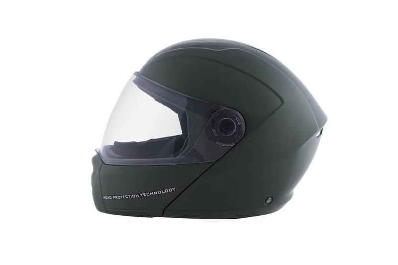 STUDDS Ninja Elite SUPER Flip Up Full Face Helmet (Military Green, XL) - Image 5