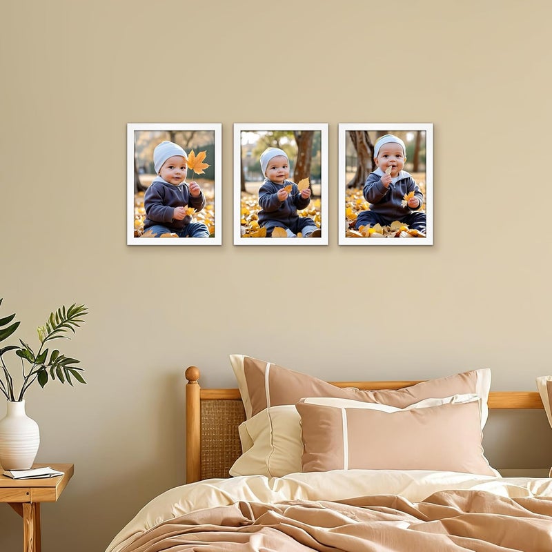 جيفت جاردن إطار الصورة الأبيض Giftgarden مقاس 15 × 20 سم، إطار صورة عصري للصور واللوحات مقاس 20 × 15، تصميم أملس نحيف، حامل جدار أو طاولة - فردي - Image 5