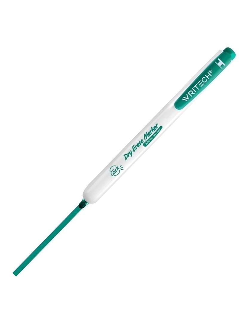 WRITECH 12-Piece Retractable Whiteboard Marker Green Ink  - Image 2