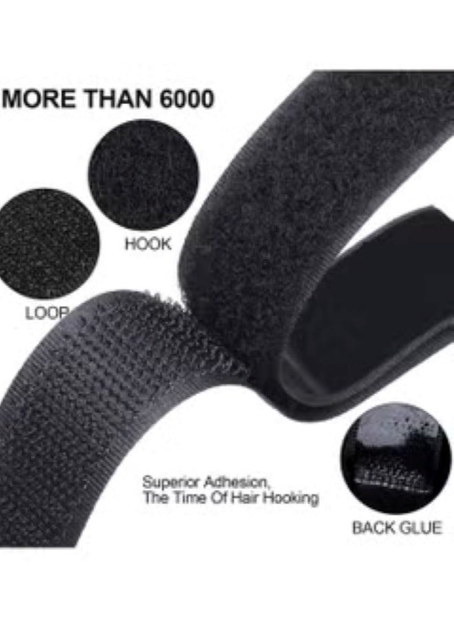 Generic 1M Durable Hook Loop Tape, Self Adhesive Back Velcro Tape, Sticky Hook And Loop Strip Tape, Heavy Duty Reusable Double Sided Adhesive Back Fastening Tape For DIY Craft /25MM  - Image 3