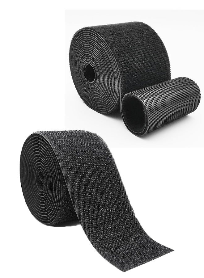 Generic 1M Durable Hook Loop Tape, Self Adhesive Back Velcro Tape, Sticky Hook And Loop Strip Tape, Heavy Duty Reusable Double Sided Adhesive Back Fastening Tape For DIY Craft /25MM  - Image 1