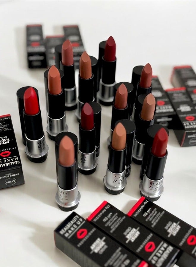 ريال بيوتي أحمر شفاه كريمي ثابت – مجموعة من 12 لونًا فاخرًا - Image 1
