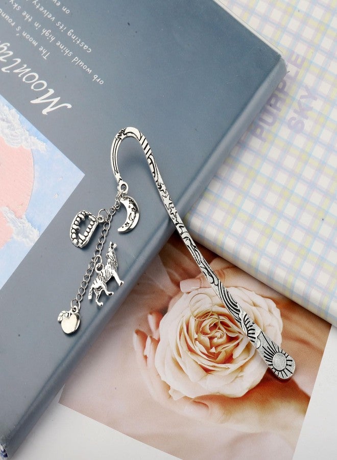 FAADBUK Edward and Bella Lover gift Jacob Fan Gift Werewolf Charm Vampire Bookmark for Twihard (Moon Bookmark) - Image 4