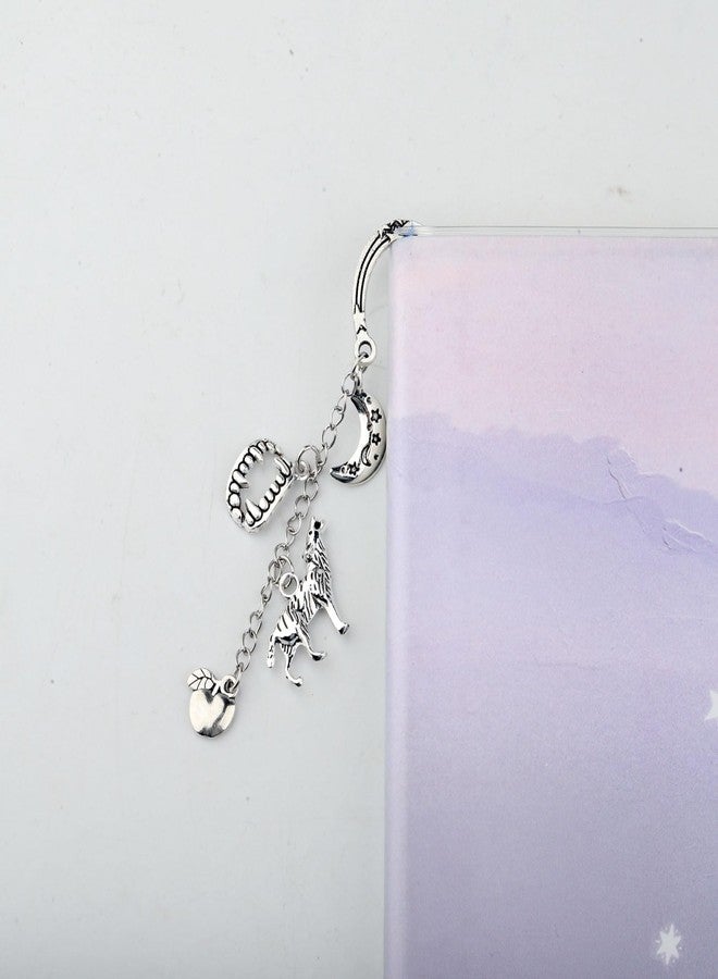 FAADBUK Edward and Bella Lover gift Jacob Fan Gift Werewolf Charm Vampire Bookmark for Twihard (Moon Bookmark) - Image 5