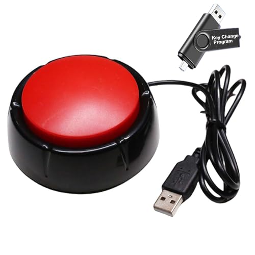 Yoqanr Enter Button Macro PC Switch Control Keyboard,Relieve Stress & Release Emotions Button,Equipped 39.4" USB Cable, Comes with Modification Software(Stored On A USB Drive) - Image 1