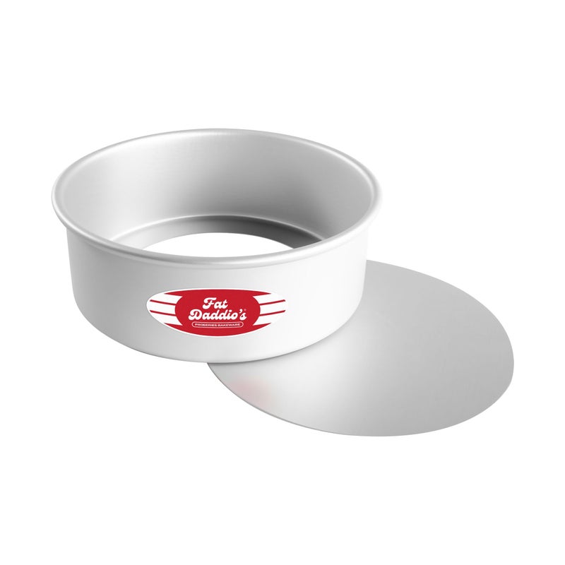 Fat Daddios PCC83 Anodized Aluminum Round Cheesecake Pan 8 x 3 Inch