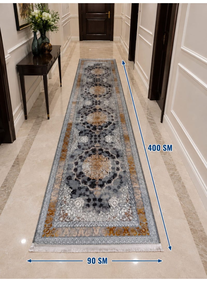 Nano-Ceramic Runner Rug (400 x 90 cm) – Luxurious runner, soft texture, and easy to clean. - Image 2