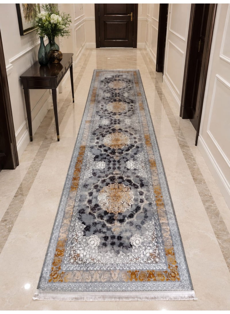 Nano-Ceramic Runner Rug (400 x 90 cm) – Luxurious runner, soft texture, and easy to clean. - Image 1