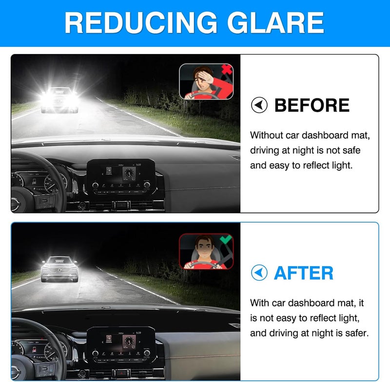 Autorder Dashboard Cover Mat for 2022-2026 Nissan Pathfinder Accessories Dash Cover Upgrade Velvet Dash Mat UV Rays Protector - Image 4