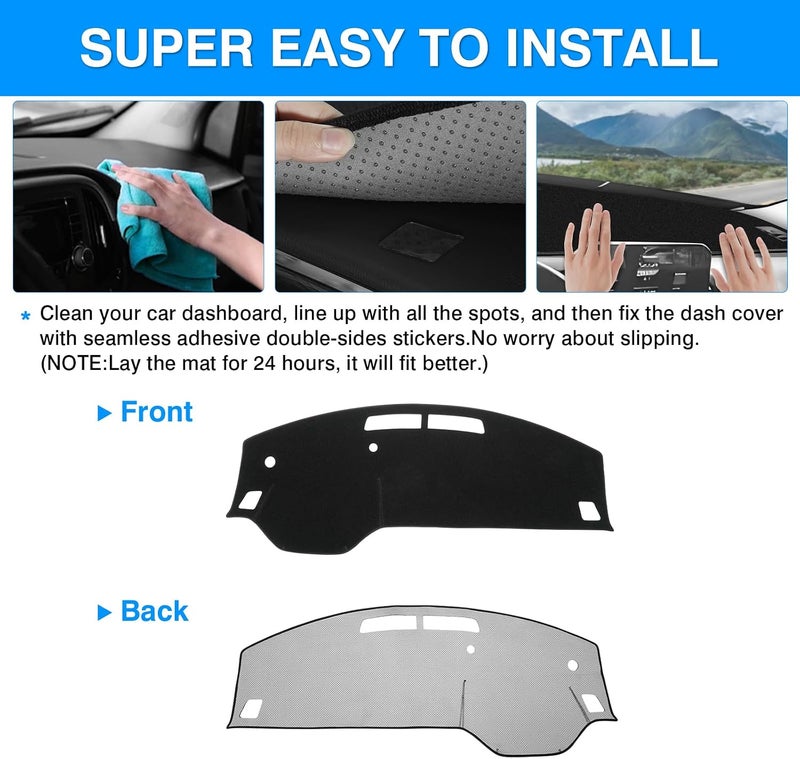 Autorder Dashboard Cover Mat for 2022-2026 Nissan Pathfinder Accessories Dash Cover Upgrade Velvet Dash Mat UV Rays Protector - Image 5