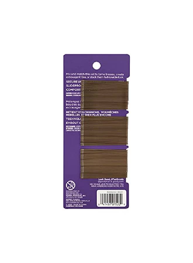 Goody Slideproof Bobby Pins Brown 60Count (Pack Of 6) (1942223) - Image 3