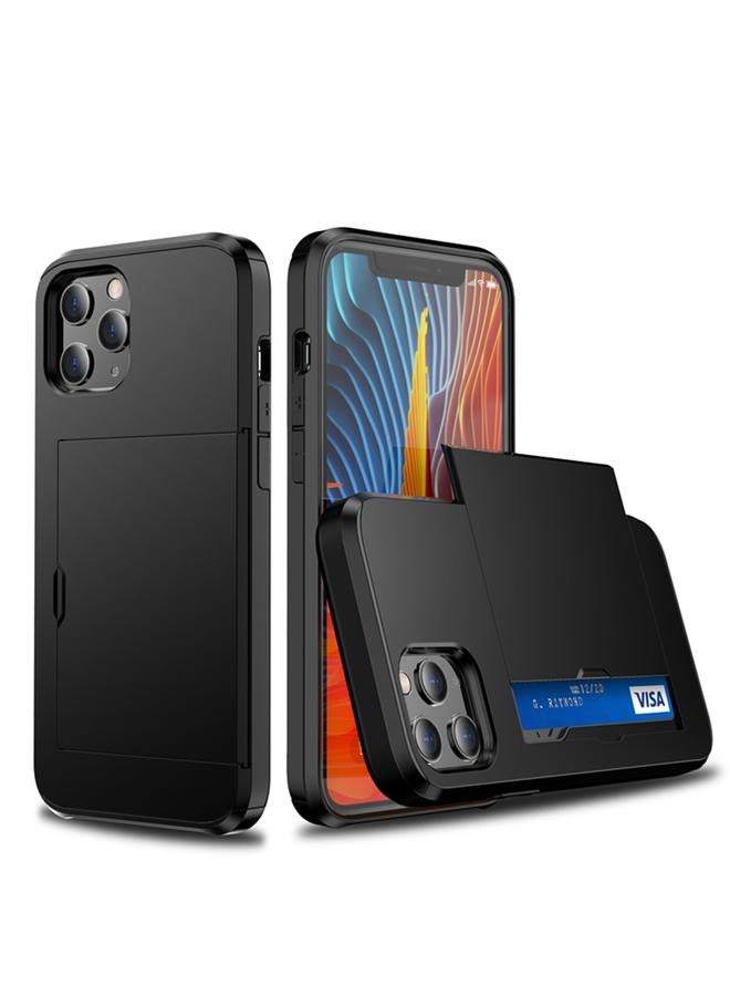 Zaboon Case For iPhone 12 / 12 Pro Shockproof Rugged Armor Protective Case with Card Slot - Image 1