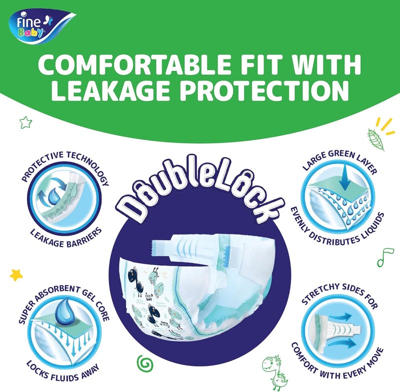 Fine Baby Diapers Size 5, Maxi, 11-18 kg, 70 Count - Image 5