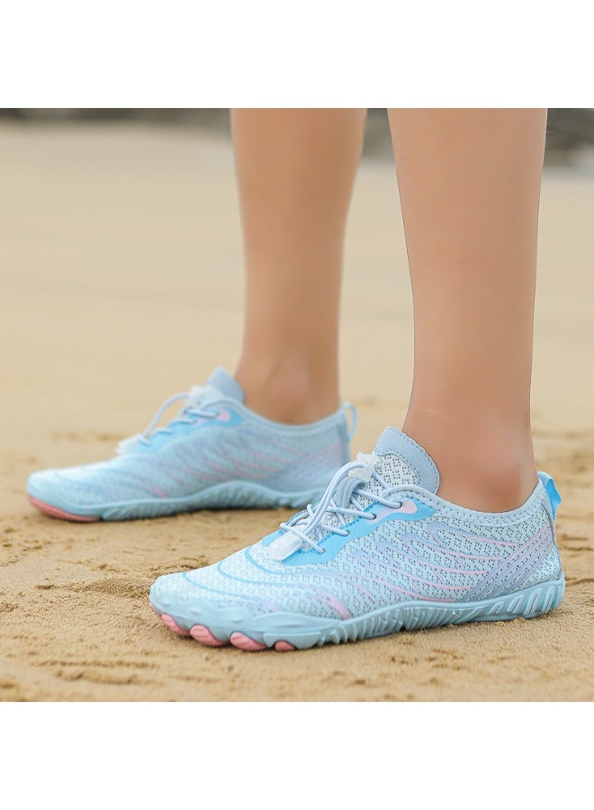 NIBEMINENT Women Water Shoes Men Barefoot Shoes Breathable Swimming Shoes Shoes Water Sports Shoes Quick-Drying Five-Finger Upstream Shoes - Image 1