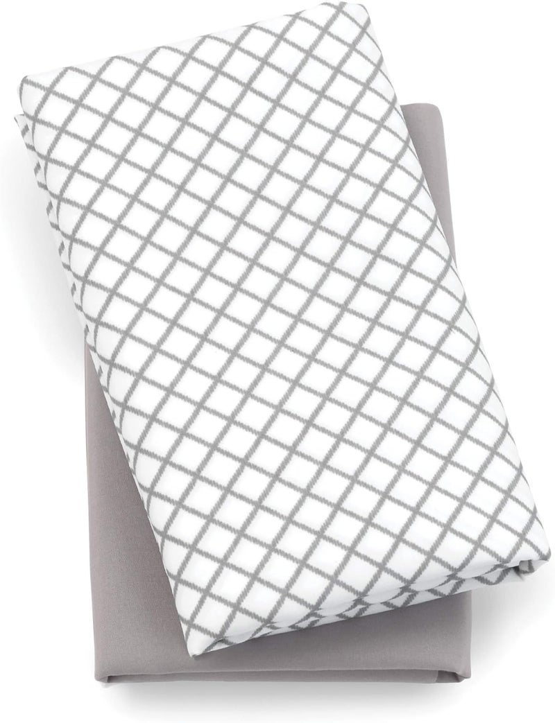 Chicco Lullaby Playard Sheets - Grey Diamond - Image 1