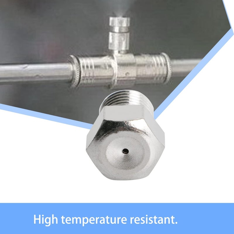 Aopin Garden Misting Nozzles Brass 07mm  0028 Orifice Atomizing Mister Sprayer Nozzle Suitable For Outdoor CoolingIrrigationFountainCrop Nutrient Injection Greenhouse 2 Pcs - Image 5
