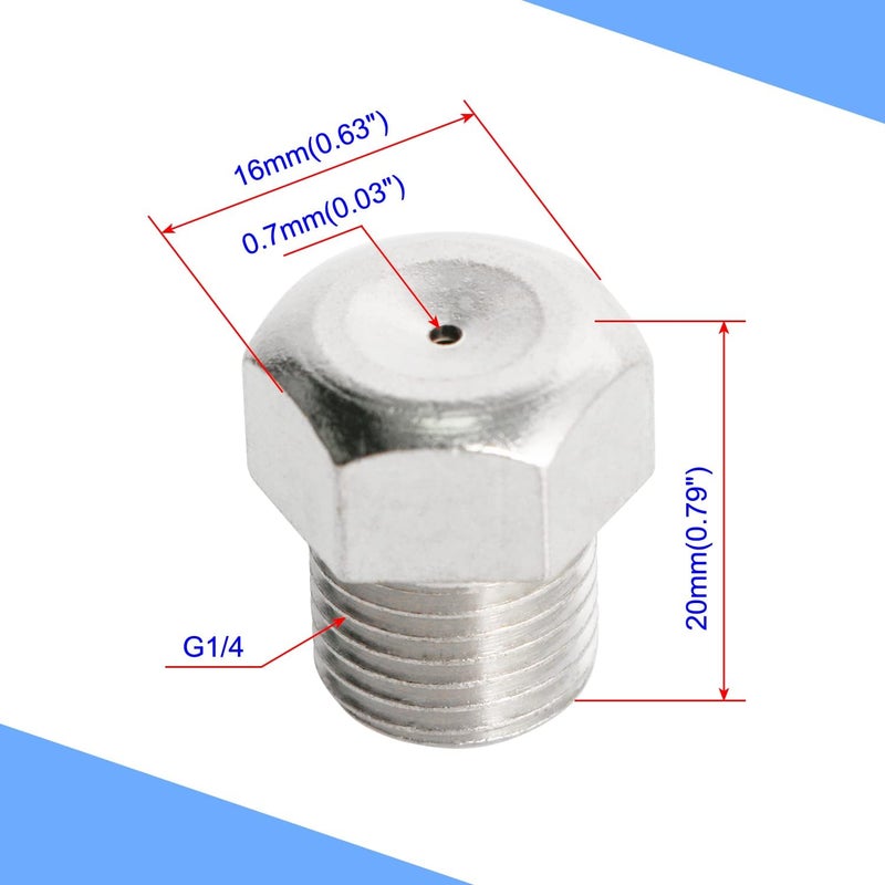 Aopin Garden Misting Nozzles Brass 07mm  0028 Orifice Atomizing Mister Sprayer Nozzle Suitable For Outdoor CoolingIrrigationFountainCrop Nutrient Injection Greenhouse 2 Pcs - Image 2