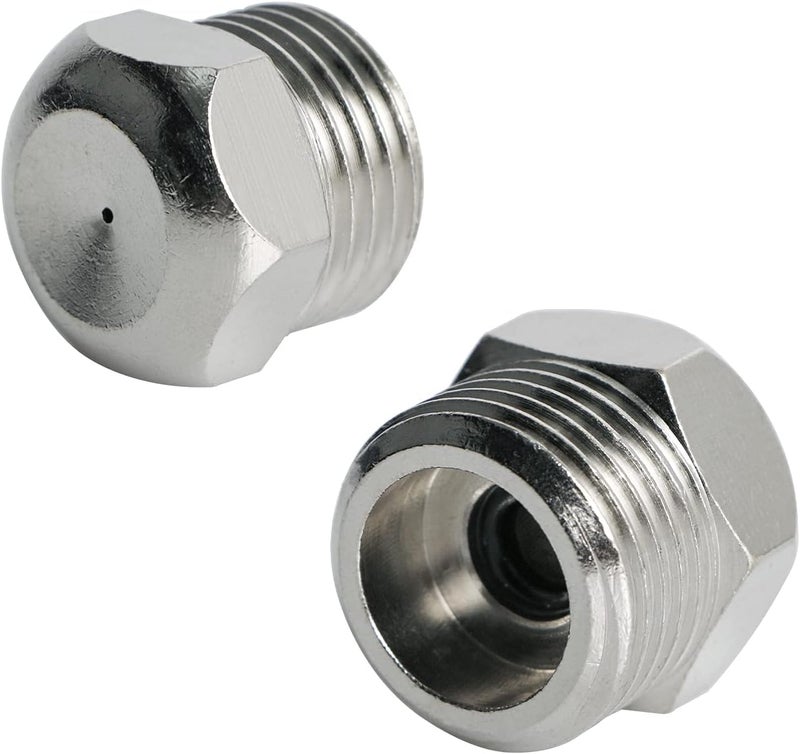 Aopin Garden Misting Nozzles Brass 07mm  0028 Orifice Atomizing Mister Sprayer Nozzle Suitable For Outdoor CoolingIrrigationFountainCrop Nutrient Injection Greenhouse 2 Pcs - Image 1