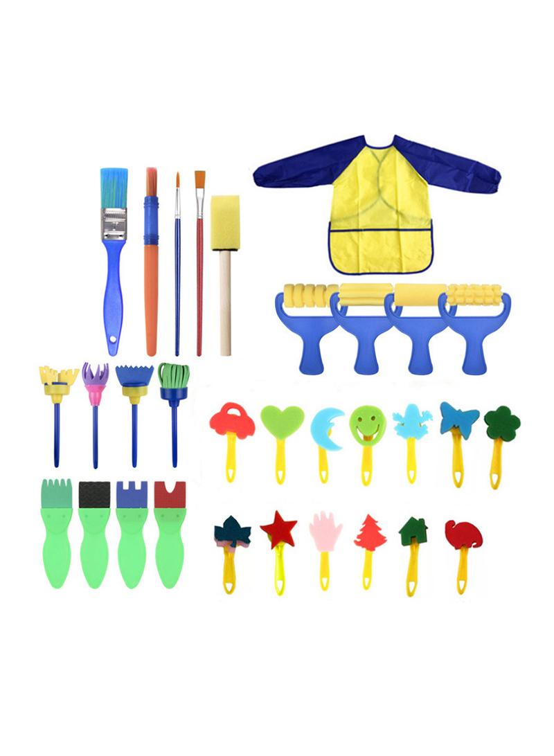 general 31-Piece Children's Painting Sponge Brush Set - Image 1