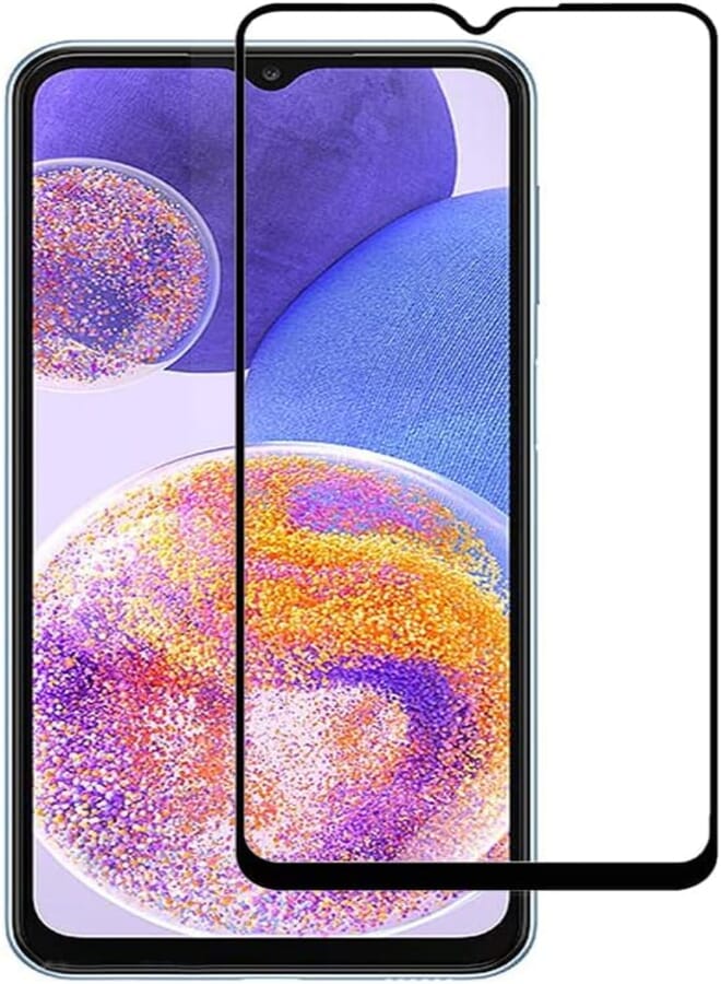 Samsung Galaxy A23 6.6" Full Screen Protector Tempered Glass [9H Hardness] [Bubble Free] [Case Friendly] Screen Protector for Samsung Galaxy A23 Black