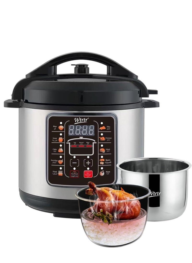 9L Stainless Steel with 2 Steel Pots Electric Pressure Cooker - pzsku/ZF3048884BCBA26169953Z/45/_/1730991281/94434d26-6ce3-4086-9b17-e5857d9ab233