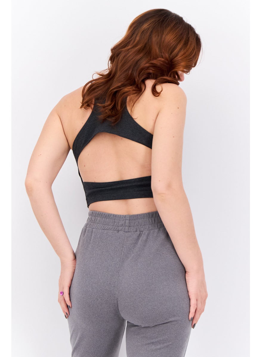PUMA Women Sportswear Fit Sleeveless  Training Tank Top, Grey  - Image 3