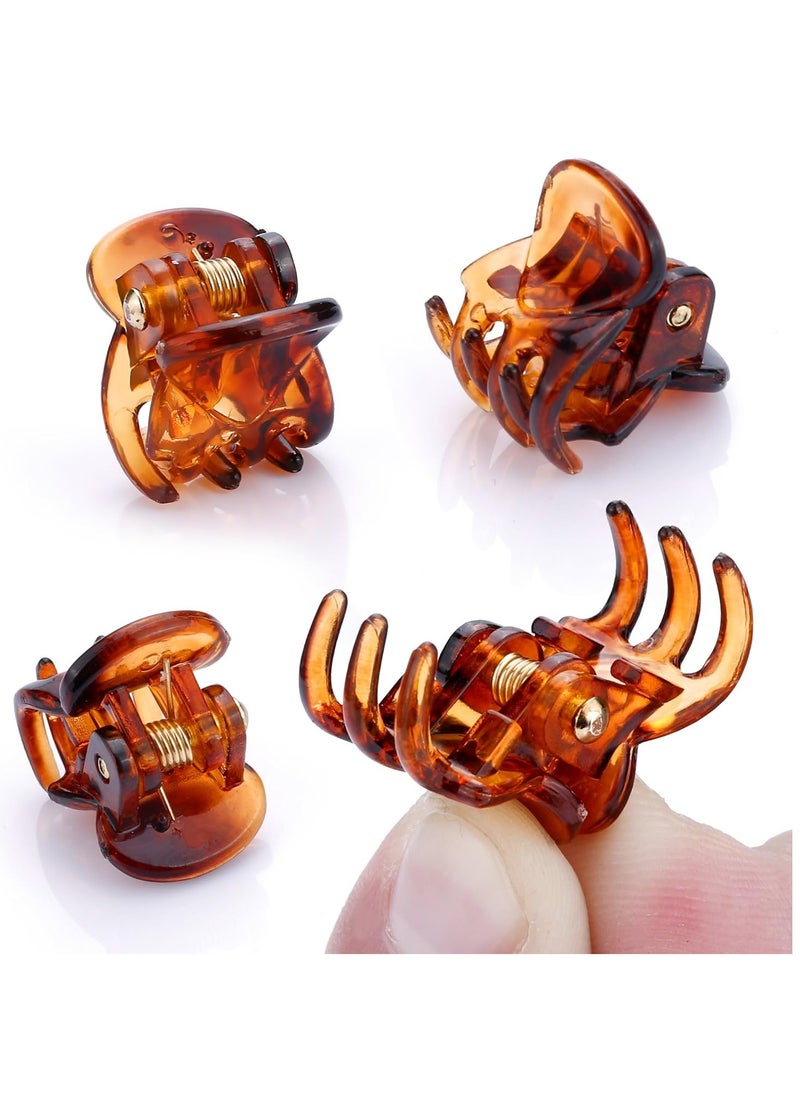JANYUN - JANYUN 48 Pcs Small Mini Hair Claw Clips Hair Clamps for Women Girl's Hair (Black Brown) - Image 1