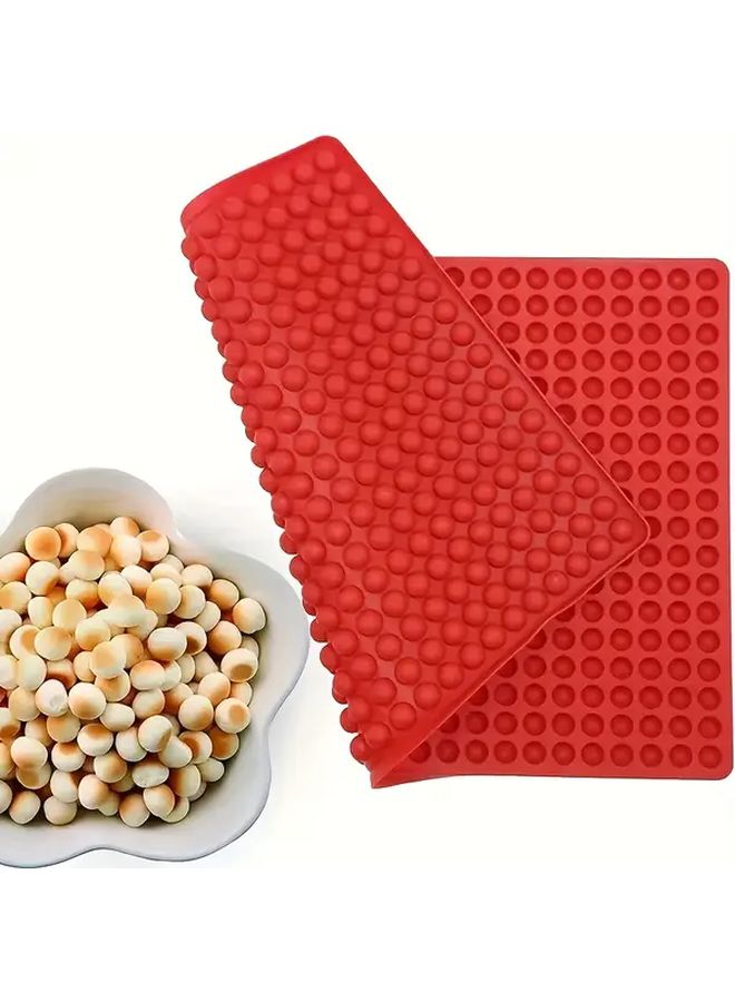 2pcs Silicone Baking Mats with Heart and Round Holes Non Stick Microwave Safe - Image 4