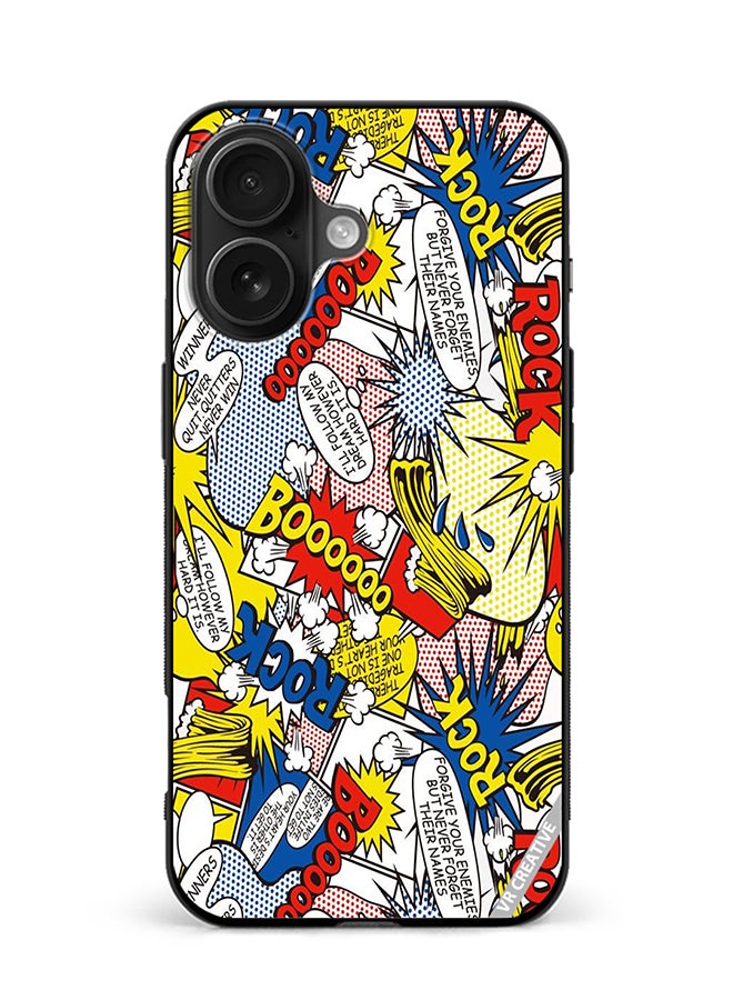 VR CREATIVE Protective Case Cover For Apple iPhone 16 Pop Art Design Multicolour
