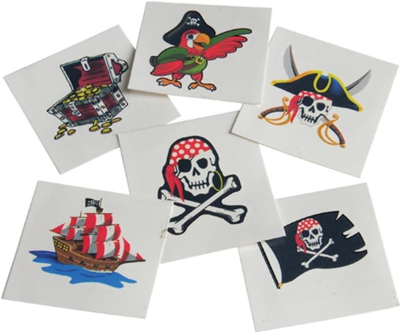 US Toy Pirates Childrens Temporary Tattoos