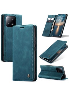 Zaboon For Xiaomi 13 CaseMe 013 Multifunctional Horizontal Flip Leather Phone Case(Blue)  - Image 1
