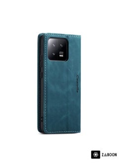 Zaboon For Xiaomi 13 CaseMe 013 Multifunctional Horizontal Flip Leather Phone Case(Blue)  - Image 3