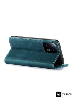 Zaboon For Xiaomi 13 CaseMe 013 Multifunctional Horizontal Flip Leather Phone Case(Blue)  - Image 5