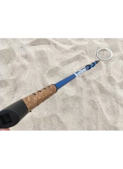 Full Size Beach Scoop Shovel & Sifter Tool For Beachcombing - Adjustable Sea Glass, Shell, Shark Tooth Sifter For The Beach - Can Be Used As A Walking Or Hiking Stick Too - 6”Basket (Blue)