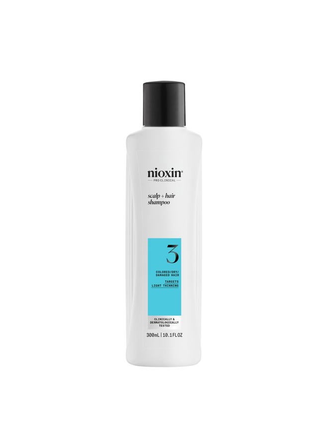 Nioxin System 3 Cleanser For Fine Chemically Enhanced Hair for Unisex - 10.1 oz - Image 1