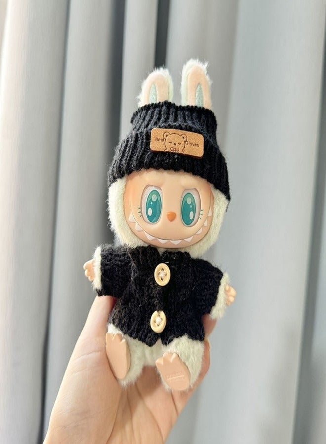 Labubu Doll Clothes Set for 17cm Hanging Plush Figures, Interchangeable Outfits for First and Second Generation Vinyl Collectible Dolls, Durable and Stylish Accessories for Creative Play  - Image 2