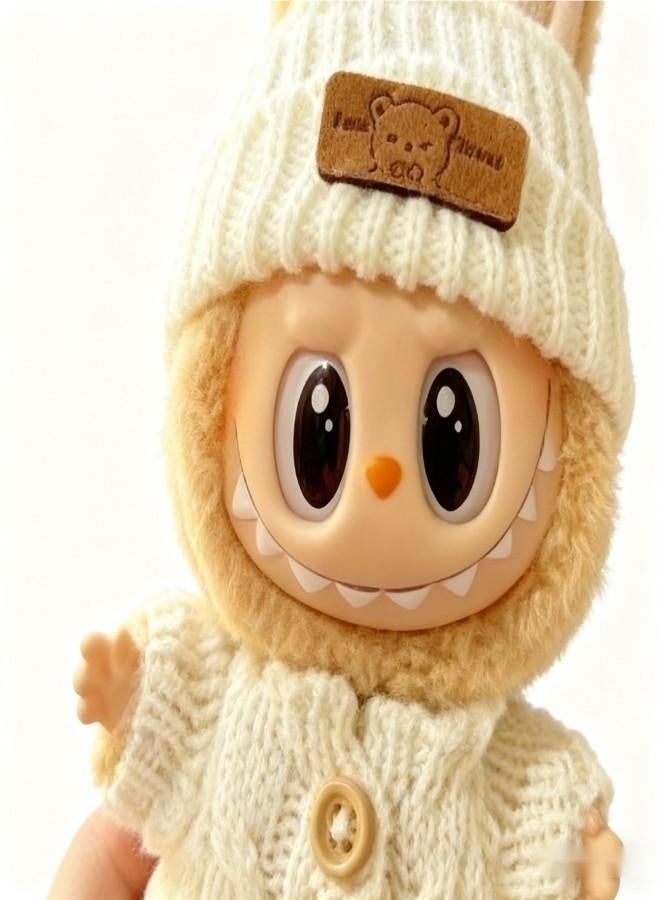 Labubu Doll Clothes Set for 17cm Hanging Plush Figures, Interchangeable Outfits for First and Second Generation Vinyl Collectible Dolls, Durable and Stylish Accessories for Creative Play - Image 4